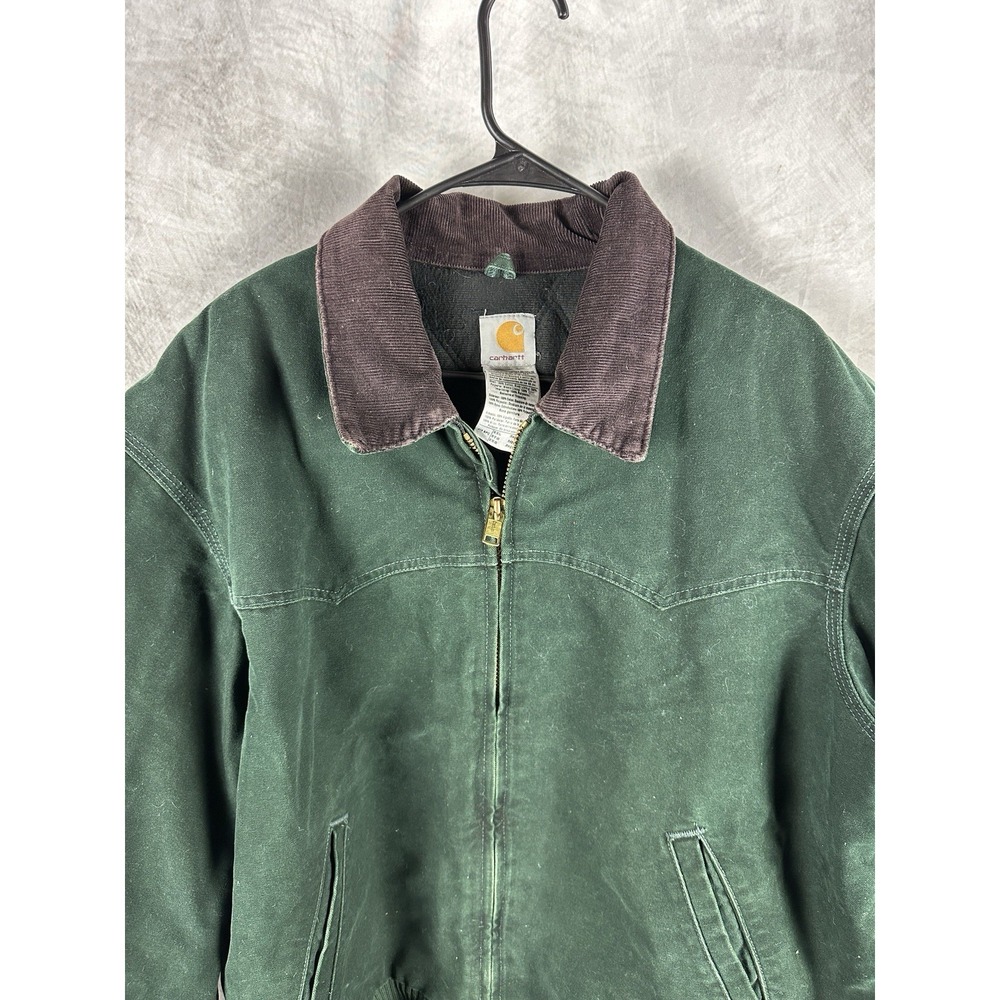 Vintage Carhartt Sante Fe Rare Green Jacket J14 SPC (2XL) Great Shape - Picture 3 of 8
